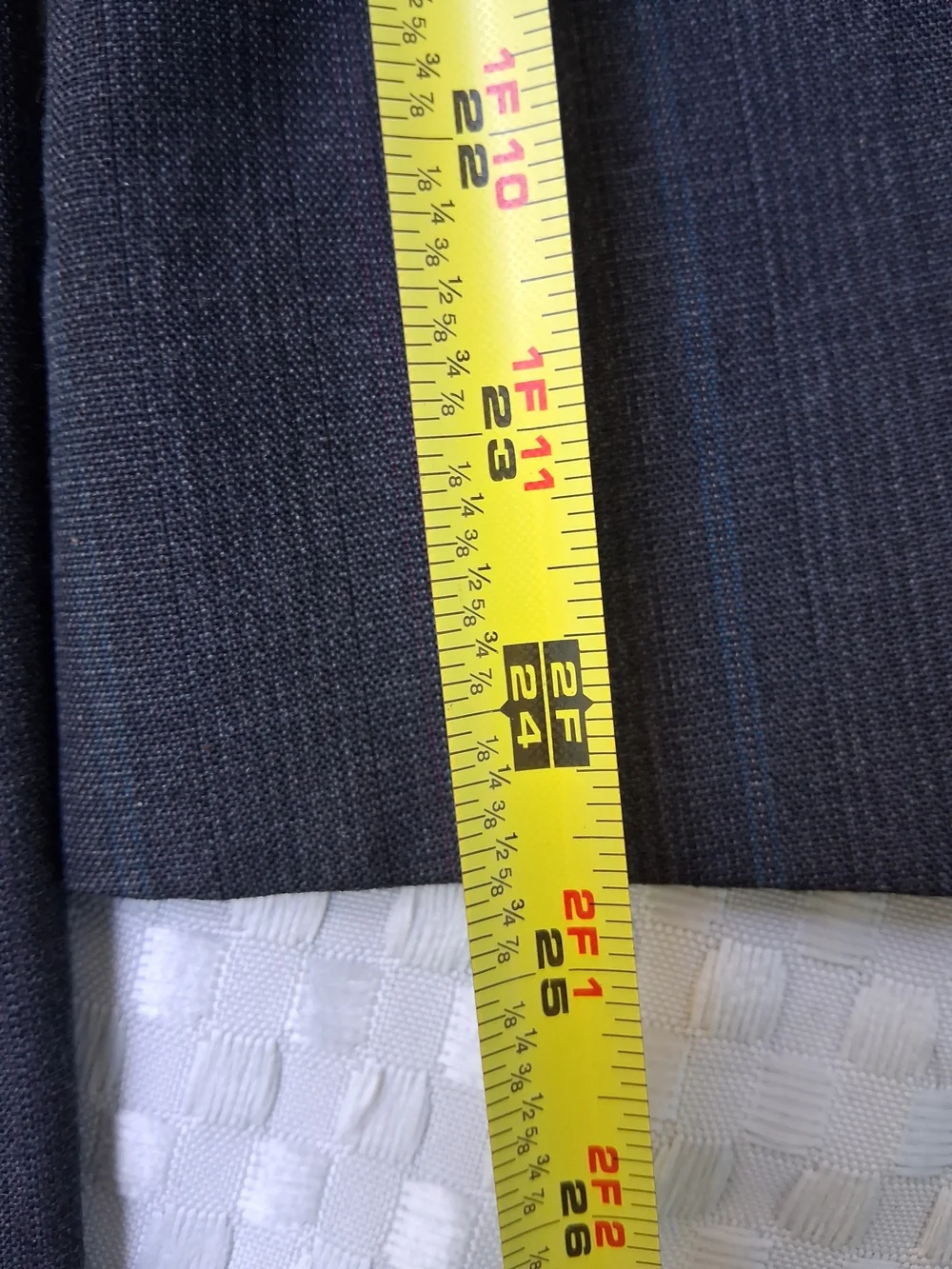 Town Craft VTG Classic Men's Charcoal Pinstripe Suit set Size 46R